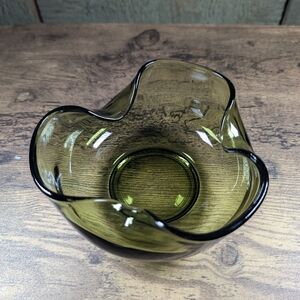 Vintage Green Pinched Bowl